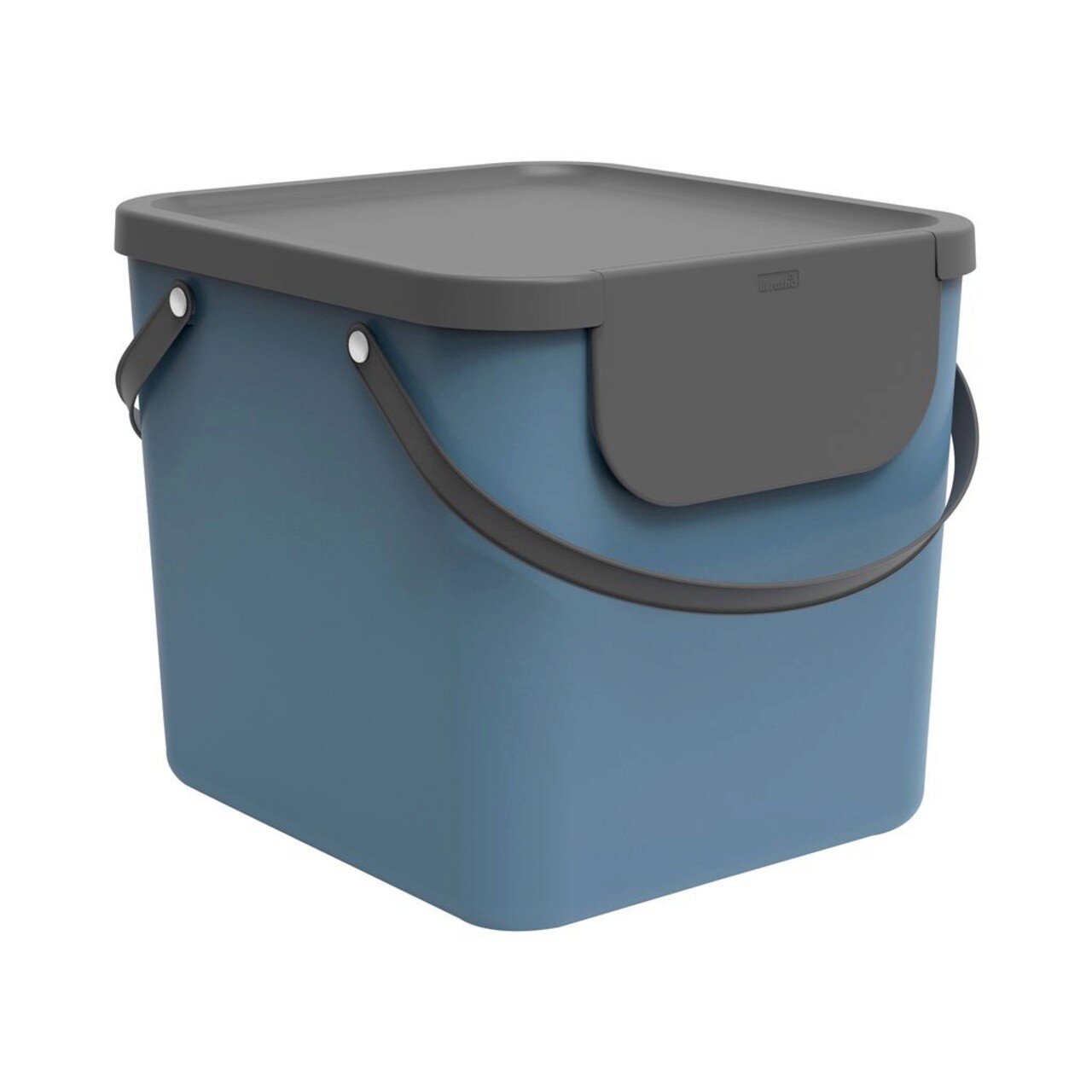 Cos de gunoi pentru colectare selectiva Albula, Rotho, 40 L, plastic, albastru - imagine 6